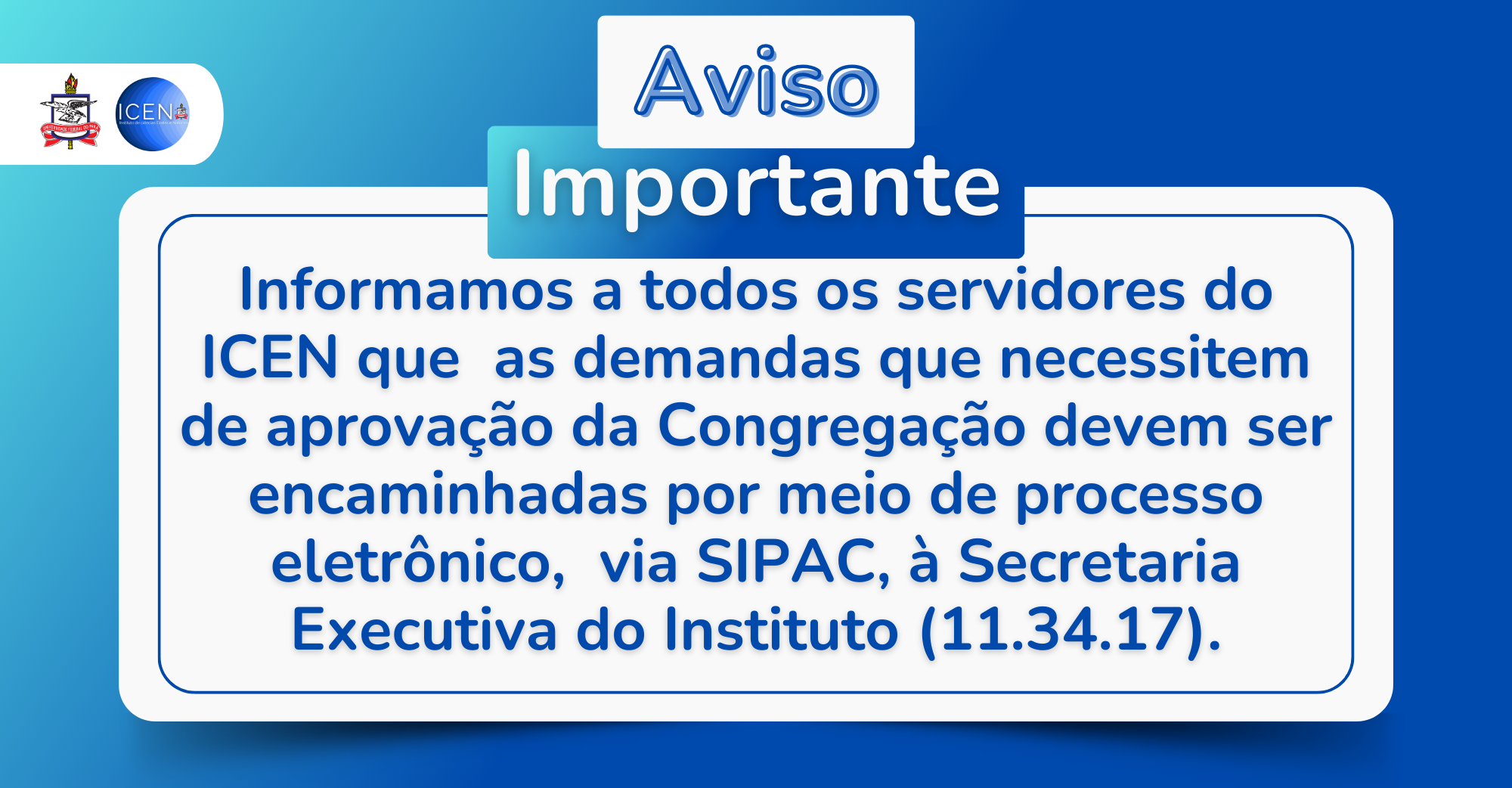 Aviso Importante